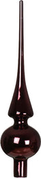 Piek glas d6h26 cm donker mauve X