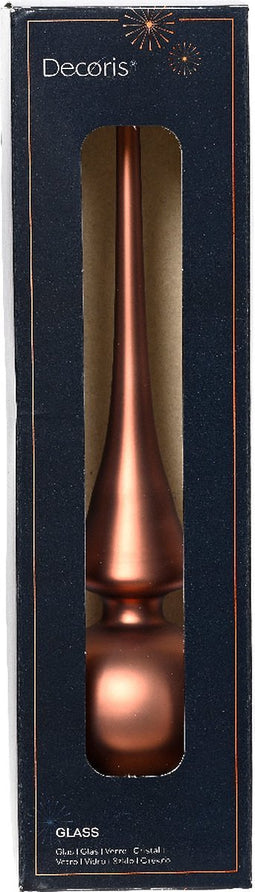 Piek glas d6h26 cm espresso kerst