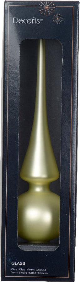 Piek glas d6h26 cm wit mint Q