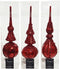 Piek glas d8h31cm kerstrood a3