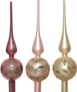 Piek glas d8h31cm roze a3