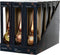 Piek glas d8l31 cm bruin a3 kerst