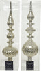 Piek glas d9h35cm zilver a2