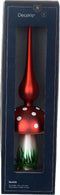 Piek glas l8b8h31 cm rood/kleur(en)
