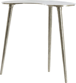 Light & Living Organische Bijzettafel Linos - 53 x 30cm - Nikkel