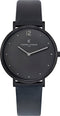 Pierre Cardin Belleville Simplicity CBV.1021 Horloge - Leer - Zwart - Ø 39 mm