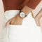 Pierre Cardin Pigalle plissée CPI.2003 Horloge - Leer - Zwart - Ø 40 mm