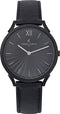 Pierre Cardin Pigalle plissée CPI.2006 Horloge - Leer - Zwart - Ø 40 mm