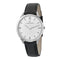 Pierre Cardin Pigalle Stripes CPI.2016 Horloge - Leer - Zwart - Ø 40 mm