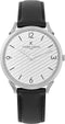 Pierre Cardin Pigalle Stripes CPI.2016 Horloge - Leer - Zwart - Ø 40 mm