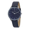 Pierre Cardin Pigalle Stripes CPI.2017 Horloge - Leer - Blauw - Ø 40 mm