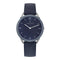 Pierre Cardin Pigalle Stripes CPI.2017 Horloge - Leer - Blauw - Ø 40 mm