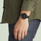 Pierre Cardin Pigalle Stripes CPI.2018 Horloge - Leer - Zwart - Ø 40 mm