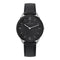 Pierre Cardin Pigalle Stripes CPI.2018 Horloge - Leer - Zwart - Ø 40 mm