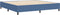 vidaXL - Boxspring - Bed - Blauw - 200x200 - cm - Korduroy - Stof