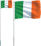 vidaXL - Vlag - met - vlaggenmast - Ierland - 5,55 - m - aluminium
