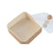 Doos-Juwelenkistje Home ESPRIT Lichtbruin Metaal 16 x 16 x 11 cm (2 Onderdelen)