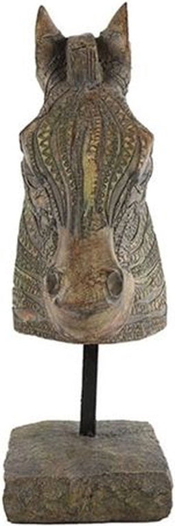 Ornament Paard decoratie op sokkel 48 cm