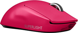 Logitech G PRO X SUPERLIGHT - Draadloze Gaming Muis - Lichtgewicht <63g HERO-sensor - Magenta
