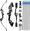 Pijl & Boog Set | Recurve Boog Metalen Riser 30/40Lbs voor Volwassene & Jeugd Beginner Rechtshandig