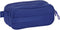 Pennenetui met 2 vakken F.C. Barcelona Rood Marineblauw 21,5 x 10 x 8 cm