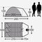Kampa Brighton 3 Tunneltent Grijs - 3 persoons