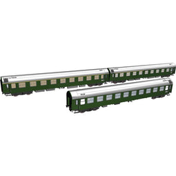 Piko H0 58220 H0 3-delige set Y-wagons D 300 „set 1” van de DR