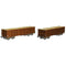Piko H0 58235 H0 2-delige set open goederenwagons Eaos met houten lading DB-AG