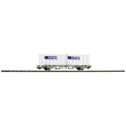 Piko H0 58732 H0 postcontainerwagen met 2x 20-tonencontainers Cargo domino van de SBB