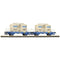 Piko TT 47682 TT set van 2 cementsilowagens soda van de DB AG