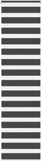 vidaXL - Zebra - rolgordijn - 65x200 - cm - stofbreedte - 60,9 - cm - zwart