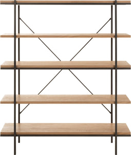 J-Line rek 5 Legplanken - hout/metaal - naturel