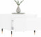 vidaXL - Salontafel - 50x46x35 - cm - bewerkt - hout - hoogglans - wit