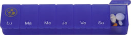 Pillendoos 1 week - transparant blauw FR