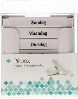 Pillendoos Week 4 Vakken Per Dag Wit