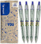 Pilot - B2P Ecoball Balpen flow pack - Medium - Blauw - 4 stuks