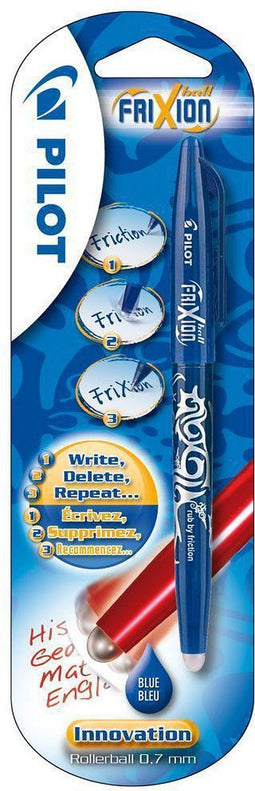 Pilot Frixion - Rollerball Blauw 0.7mm - blisterverpakking - 1 stuks