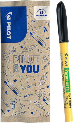 Pilot Permawash Textiel Marker flow pack - Zwart - 2 stuks