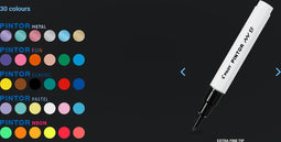 Pilot - Pintor Verfstift flow pack - Extra Fijn - Zwart/Wit - 2 stuks