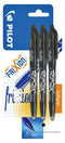 Pilot - Rollerpen pilot frixion zwart 0.35mm blister à 3 stuks