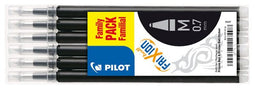 Pilot - Rollerpenvulling PILOT friXion medium zwart set à 6 stuks