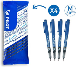 Pilot - V-Sign Fineliner Pen - Blauw - 4 stuks