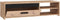 PILVI TV-meubel - Eigentijdse stijl - Eiken decor - 1 klep + 2 nissen - L 120 x D 42 x H 32 cm