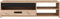 PILVI TV-meubel - Eigentijdse stijl - Eiken decor - 1 klep + 2 nissen - L 120 x D 42 x H 32 cm