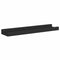 vidaXL - Fotoplanken - U-vormig - MDF - zwart (2 stuks)