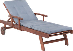 TOSCANA - Strandstoel - Blauw - Acaciahout
