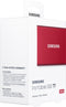 Samsung Portable T7 - Externe SSD - 500 GB - USB C 3.2 - Rood