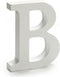 Pincello Brief B Hout Wit (2 X 16 X 14,5 Cm) (24 Stuks)