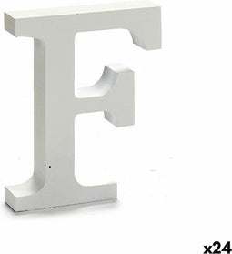 Pincello Brief F Hout Wit (2 X 16 X 14,5 Cm) (24 Stuks)