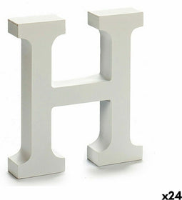 Pincello Brief H Hout Wit (2 X 16 X 14,5 Cm) (24 Stuks)